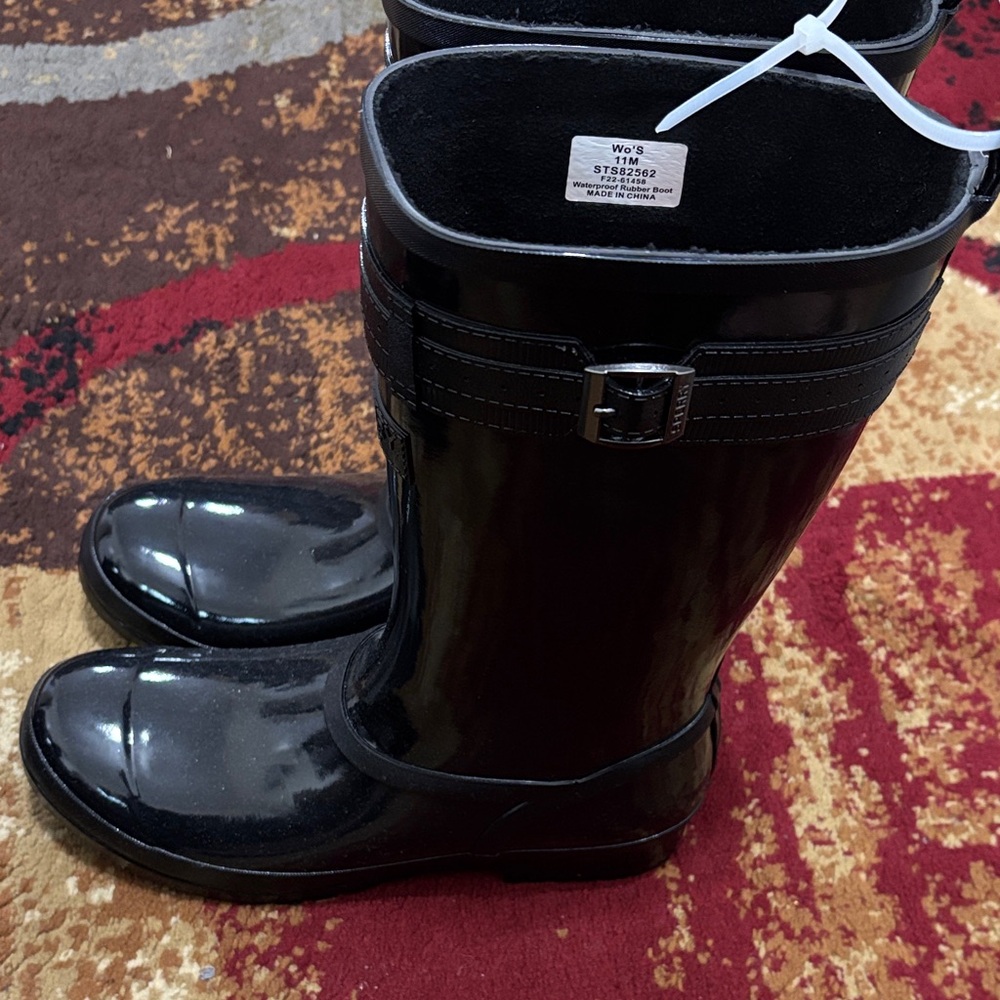 Sperry Black Women's Rain Boots